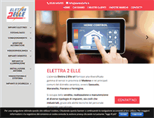 Tablet Screenshot of elettra2elle.it